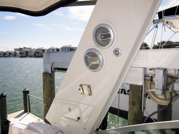 Monterey-355 Sport Yacht 2014-Sunset Serenity St. Petersburg-Florida-United States-Cockpit Speakers And TV Mount-1498604