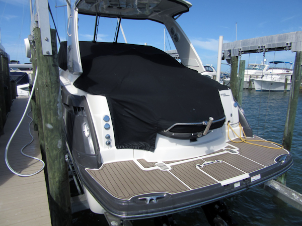 Monterey-355 Sport Yacht 2014-Sunset Serenity St. Petersburg-Florida-United States-Transom Platform-1498621