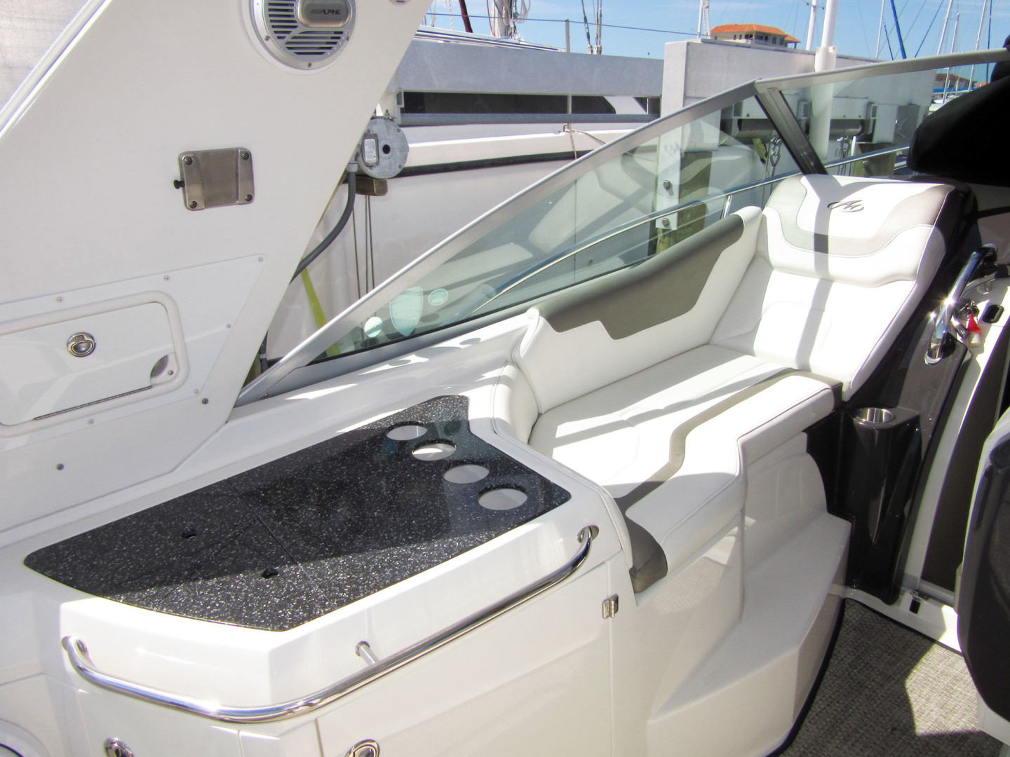 Monterey-355 Sport Yacht 2014-Sunset Serenity St. Petersburg-Florida-United States-Port Cockpit Lounge Seat-1498606 | Thumbnail