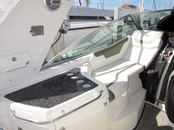 Monterey-355 Sport Yacht 2014-Sunset Serenity St. Petersburg-Florida-United States-Port Cockpit Lounge Seat-1498606