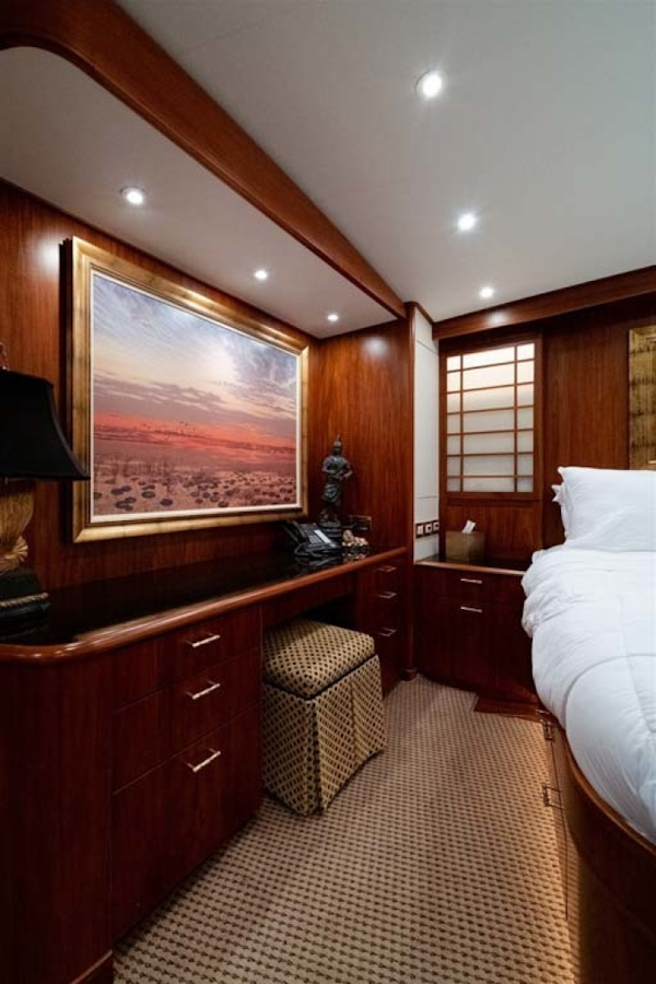 Jim Smith-Convertible Sportfish 2006-Silky Palm Beach-Florida-United States-Master Stateroom Vanity Area with Stool-1516999