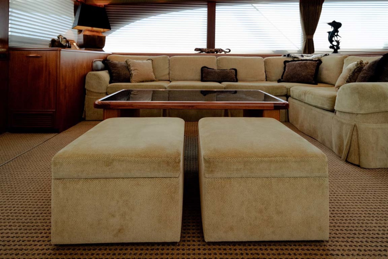 Jim Smith-Convertible Sportfish 2006-Silky Palm Beach-Florida-United States-Custom Coffee Table with (2) Stools Stored Below-1516989 | Thumbnail