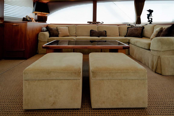Jim Smith-Convertible Sportfish 2006-Silky Palm Beach-Florida-United States-Custom Coffee Table with (2) Stools Stored Below-1516989
