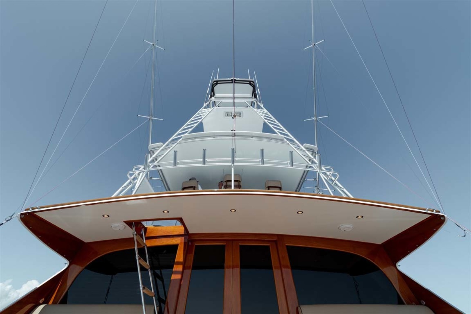 Jim Smith-Convertible Sportfish 2006-Silky Palm Beach-Florida-United States-Cockpit looking up to Tower-1517039 | Thumbnail