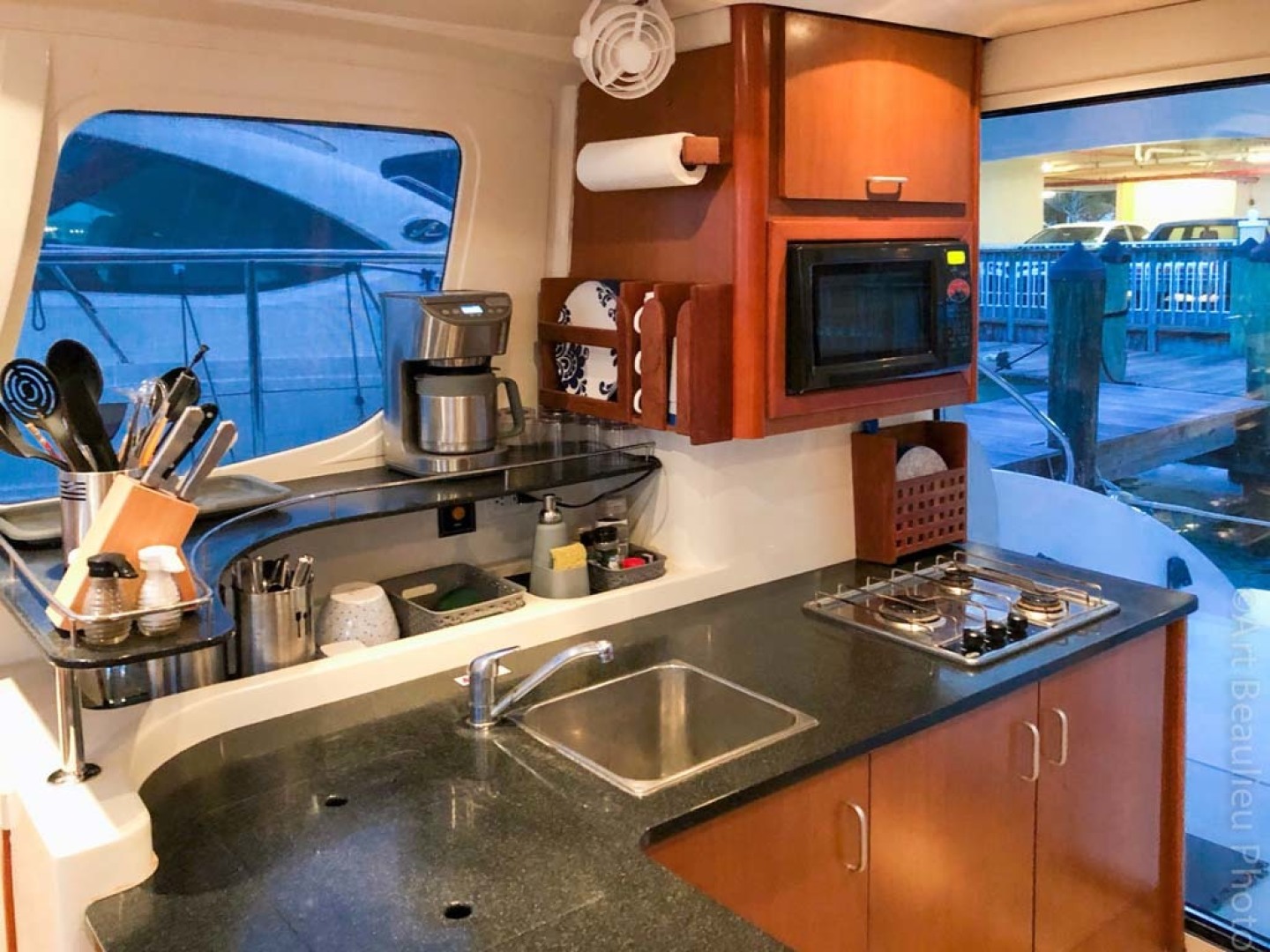 Leopard-37 PC 2008-Even Keel Cocoa Beach-Florida-United States-Galley To Starboard-1546901 | Thumbnail