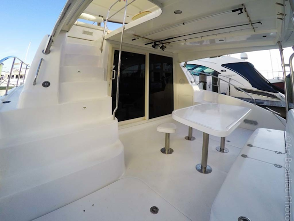 Leopard-37 PC 2008-Even Keel Cocoa Beach-Florida-United States-Aft Deck Looking Starboard-1546926
