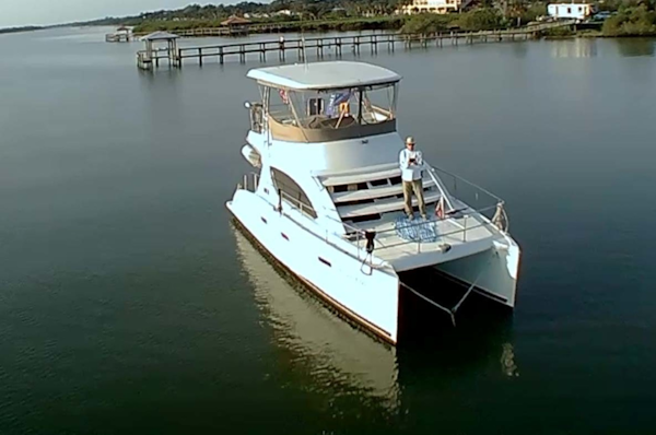Leopard-37 PC 2008-Even Keel Cocoa Beach-Florida-United States-Aerial Bow View-1546936