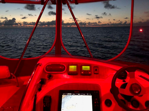 Leopard-37 PC 2008-Even Keel Cocoa Beach-Florida-United States-Helm At Night-1546919