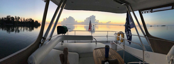 Leopard-37 PC 2008-Even Keel Cocoa Beach-Florida-United States-Flybridge Looking Aft-1546923