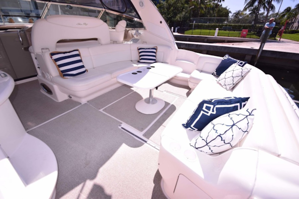 Sea Ray-460 Sundancer 2002-The Payoff Key Biscayne-Florida-United States-Cockpit from PORT Side Entry-1569341