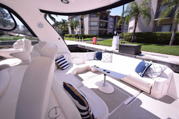 Sea Ray-460 Sundancer 2002-The Payoff Key Biscayne-Florida-United States-Cockpit from Helm-1569338