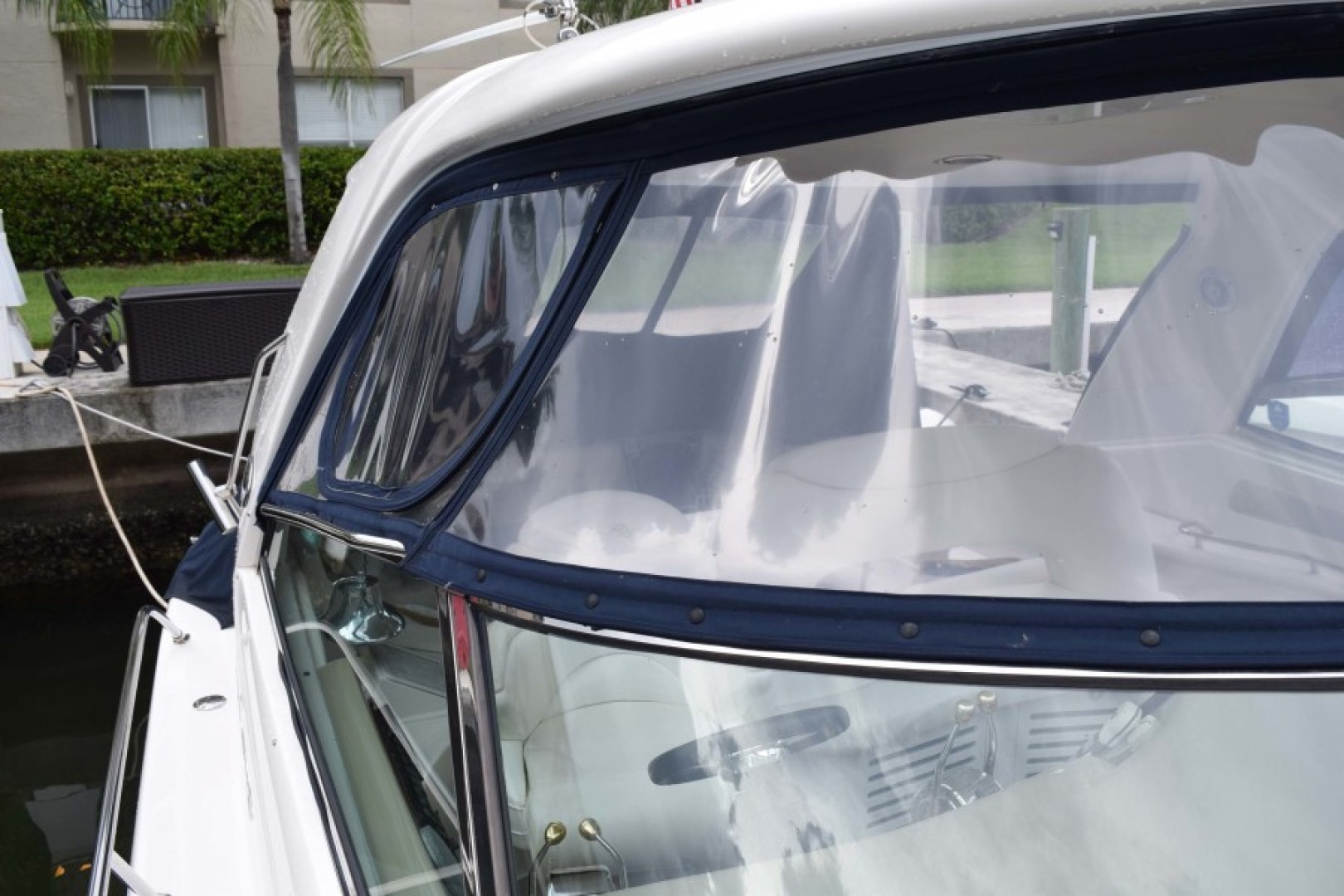 Sea Ray-460 Sundancer 2002-The Payoff Key Biscayne-Florida-United States-Isinglass from STBD View-1569328 | Thumbnail
