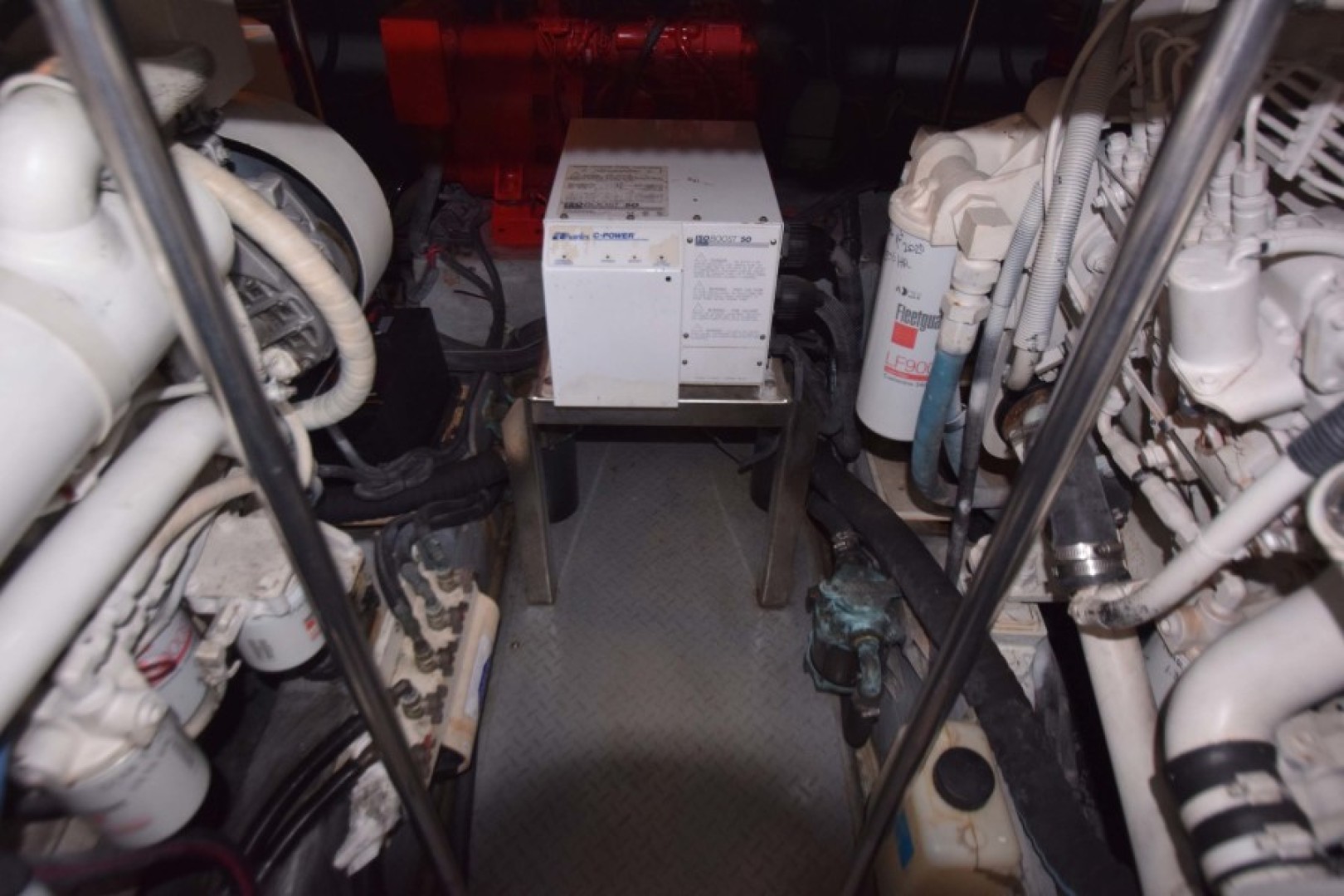 Sea Ray-460 Sundancer 2002-The Payoff Key Biscayne-Florida-United States-Engine Room View to Aft-1569345 | Thumbnail