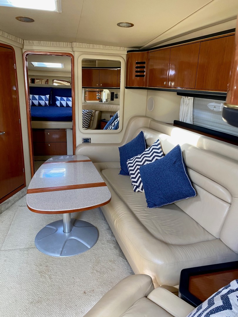 Sea Ray-460 Sundancer 2002-The Payoff Key Biscayne-Florida-United States-Salon Settee-1587565 | Thumbnail