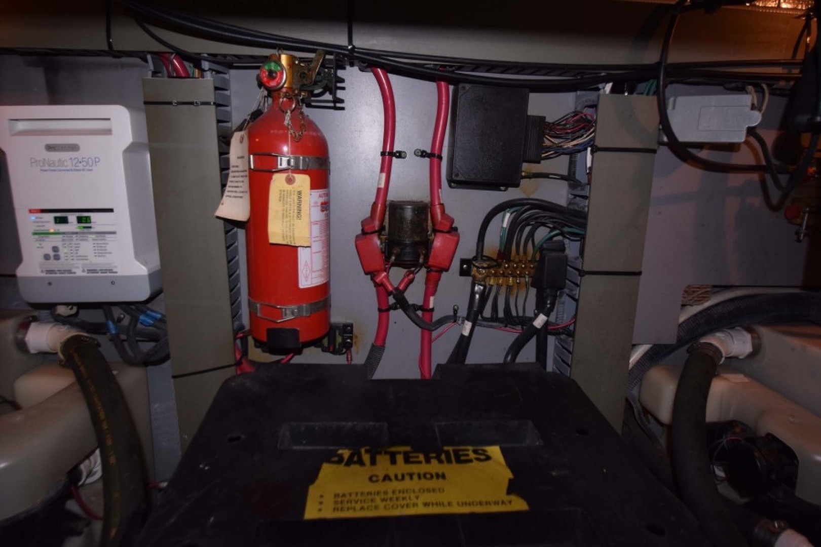 Sea Ray-460 Sundancer 2002-The Payoff Key Biscayne-Florida-United States-Engine Room Batteries and Charger-1569348 | Thumbnail