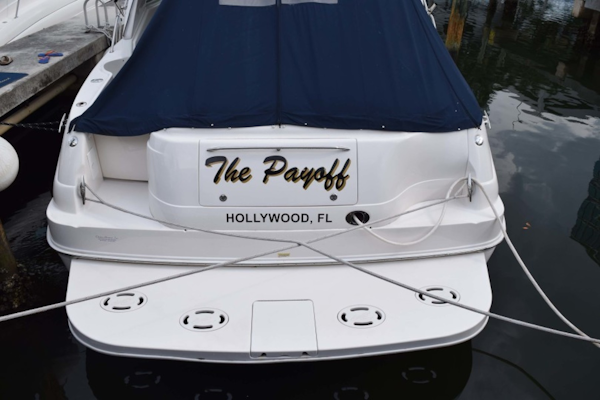 Sea Ray-460 Sundancer 2002-The Payoff Key Biscayne-Florida-United States-Swim Platform from Dock-1569343