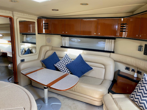 Sea Ray-460 Sundancer 2002-The Payoff Key Biscayne-Florida-United States-Salon Settee-1587567