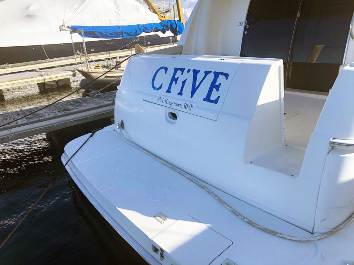 Silverton-410 Sport Bridge 2005-C FiVE North Kingstown-Rhode Island-United States-Transom-1585490 | Thumbnail