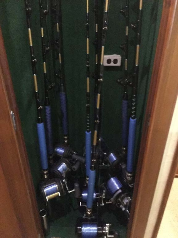 Ocean Yachts-Super Sport 1998-MJs Cape May-New Jersey-United States-Rod Storage Cabinet-1586507