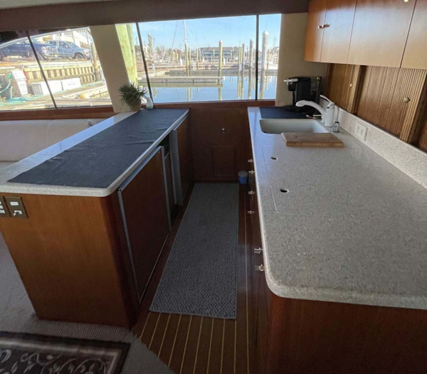 Ocean Yachts-Super Sport 1998-MJs Cape May-New Jersey-United States-Galley with SubZero Refrigerator and Freezer-1586484