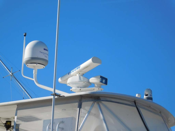 Ocean Yachts-Super Sport 2005-Missin The Buck Daytona Beach-Florida-United States-Flybridge Radar And Dome-1599537