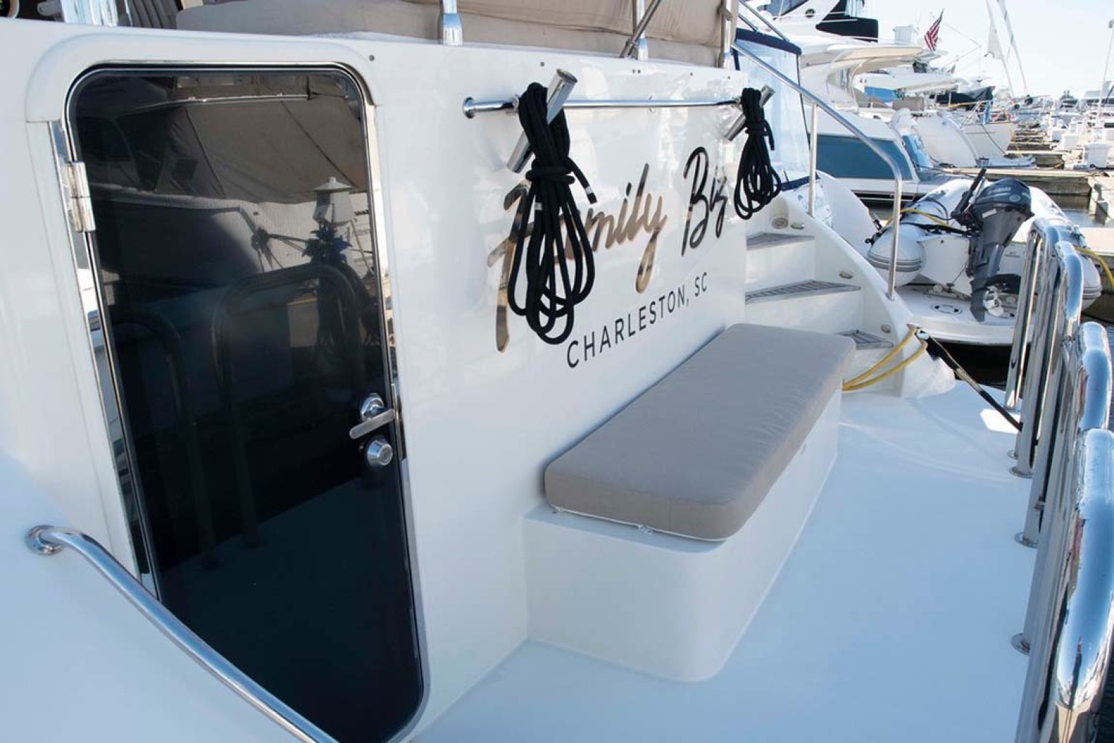 Hampton-60 Motor Yacht 2007-Family Biz Mount Pleasant-North Carolina-United States-Swim Platform-1600125 | Thumbnail