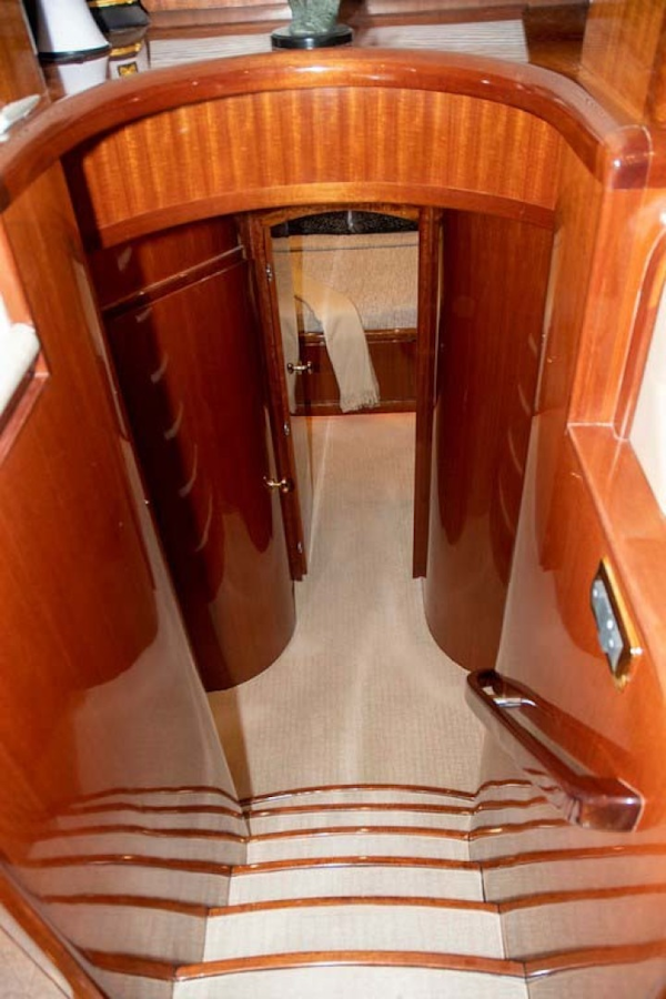 Hampton-60 Motor Yacht 2007-Family Biz Mount Pleasant-North Carolina-United States-Forward Stateroom Stairwway-1600067