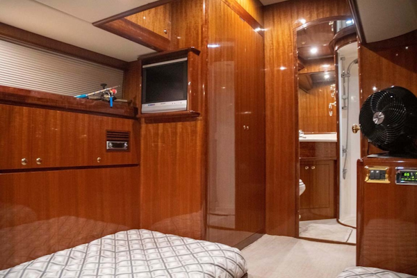 Hampton-60 Motor Yacht 2007-Family Biz Mount Pleasant-North Carolina-United States-Sharp TV and Cedar-lined Hanging Locker-1600079