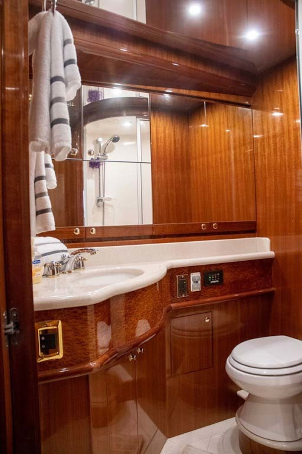 Hampton-60 Motor Yacht 2007-Family Biz Mount Pleasant-North Carolina-United States-Corian Sole and Cherrywood finish-1600075