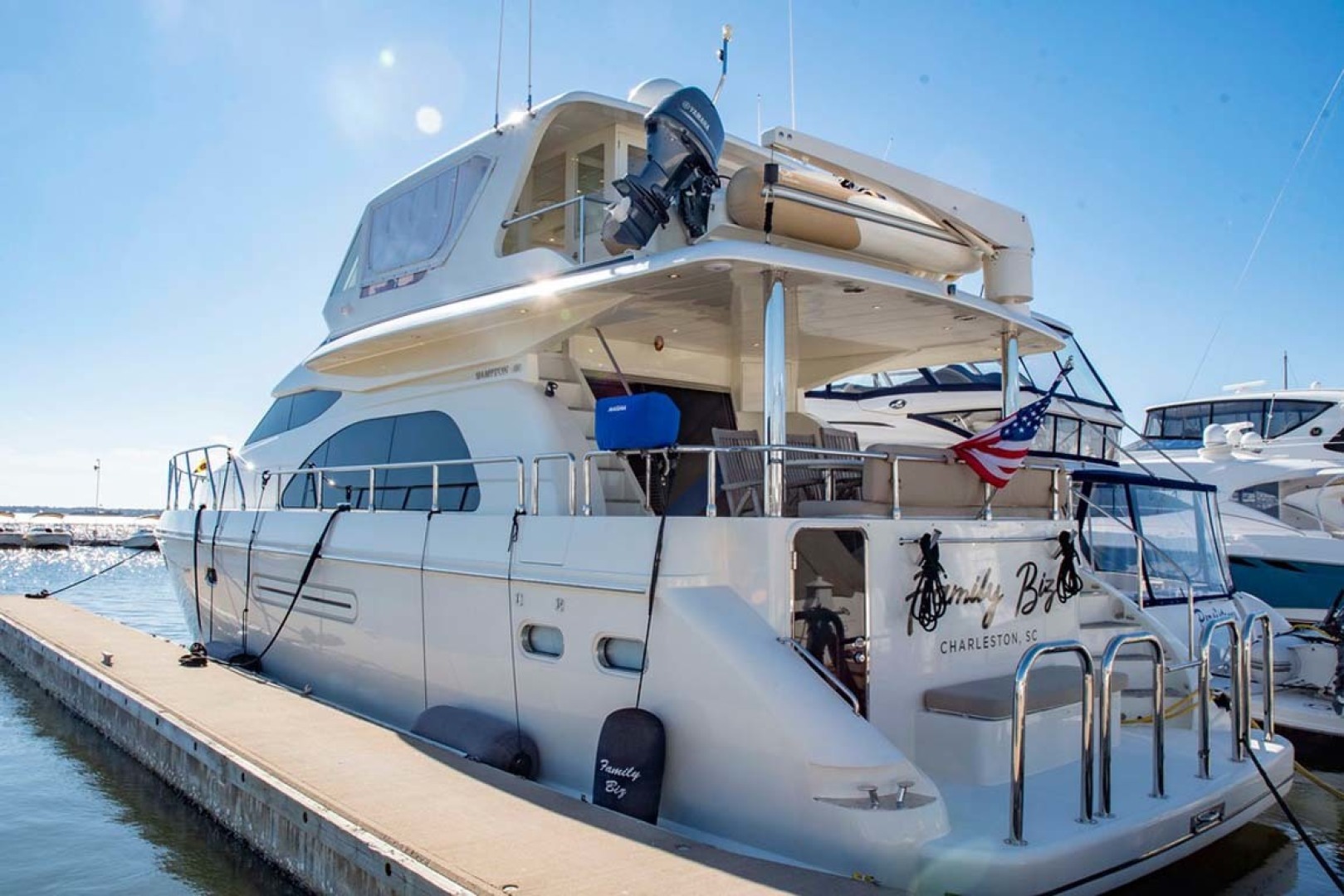 Hampton-60 Motor Yacht 2007-Family Biz Mount Pleasant-North Carolina-United States-Port Aft Quarter-1600121 | Thumbnail