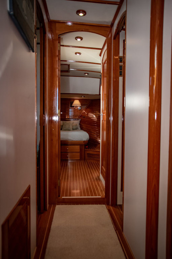 Grand Banks-Eastbay 54SX 2003-Next Adventure Warwick-Rhode Island-United States-Passageway To Staterooms-1605666