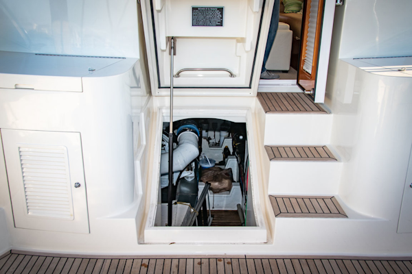 Grand Banks-Eastbay 54SX 2003-Next Adventure Warwick-Rhode Island-United States-Engine Room Access-1605684