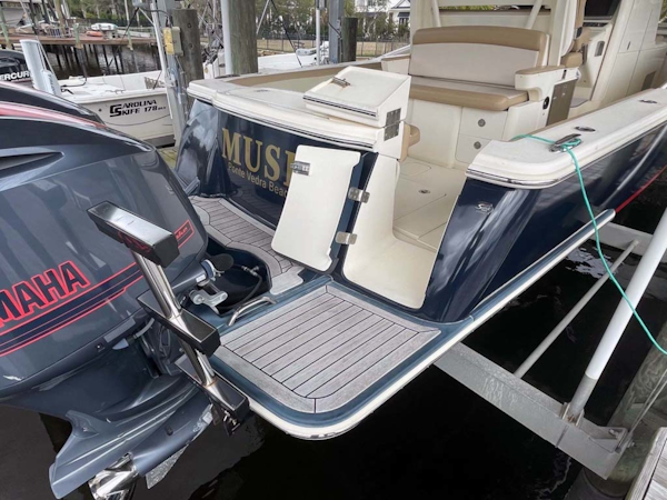 Scout-345 XSF 2012-Music Ponte Vedra Beach-Florida-United States-Swim Platform and Transom Door-1620410