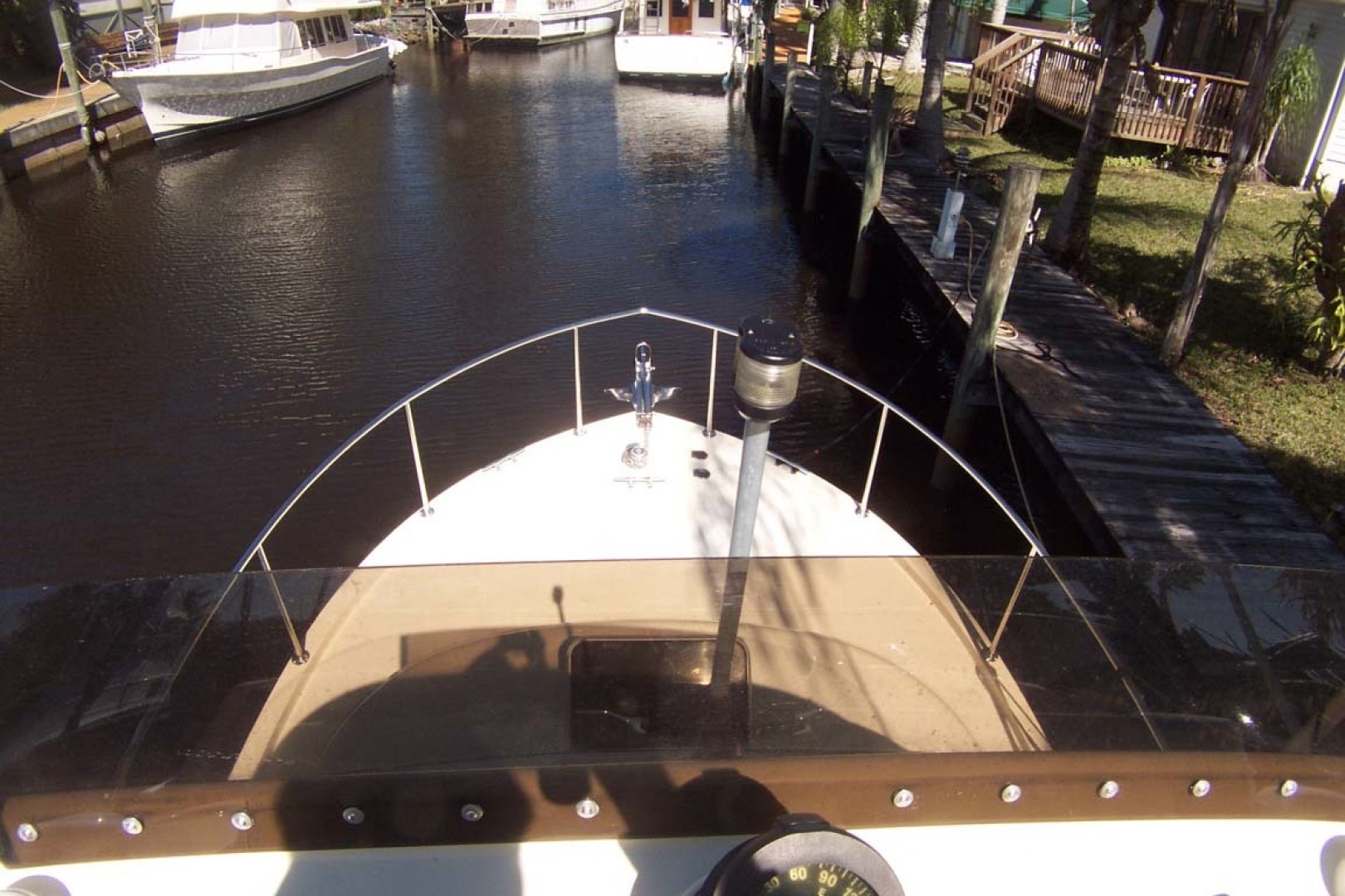 Camano-Troll 2007-NEXT ADVENTURE Stuart-Florida-United States-Forward View From Flybridge Helm-1622022 | Thumbnail
