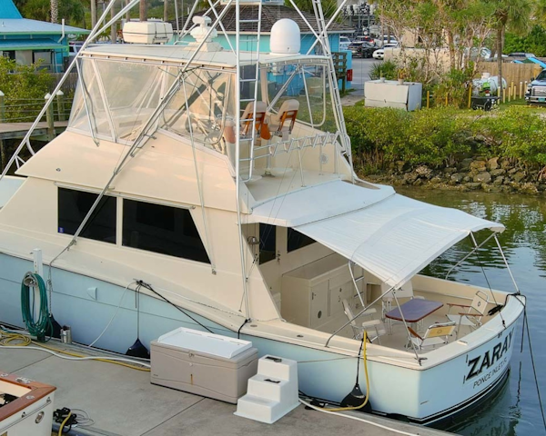 Hatteras-Convertible Sportfish 1985-ZARAY Fort Pierce-Florida-United States-Port Aft Profile-1623835