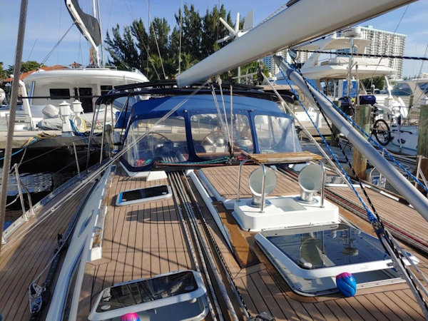 Jeanneau-Sun Odyssey 52.2 2001-Perseverance Hollywood-Florida-United States-Foredeck and Dodger-1631443
