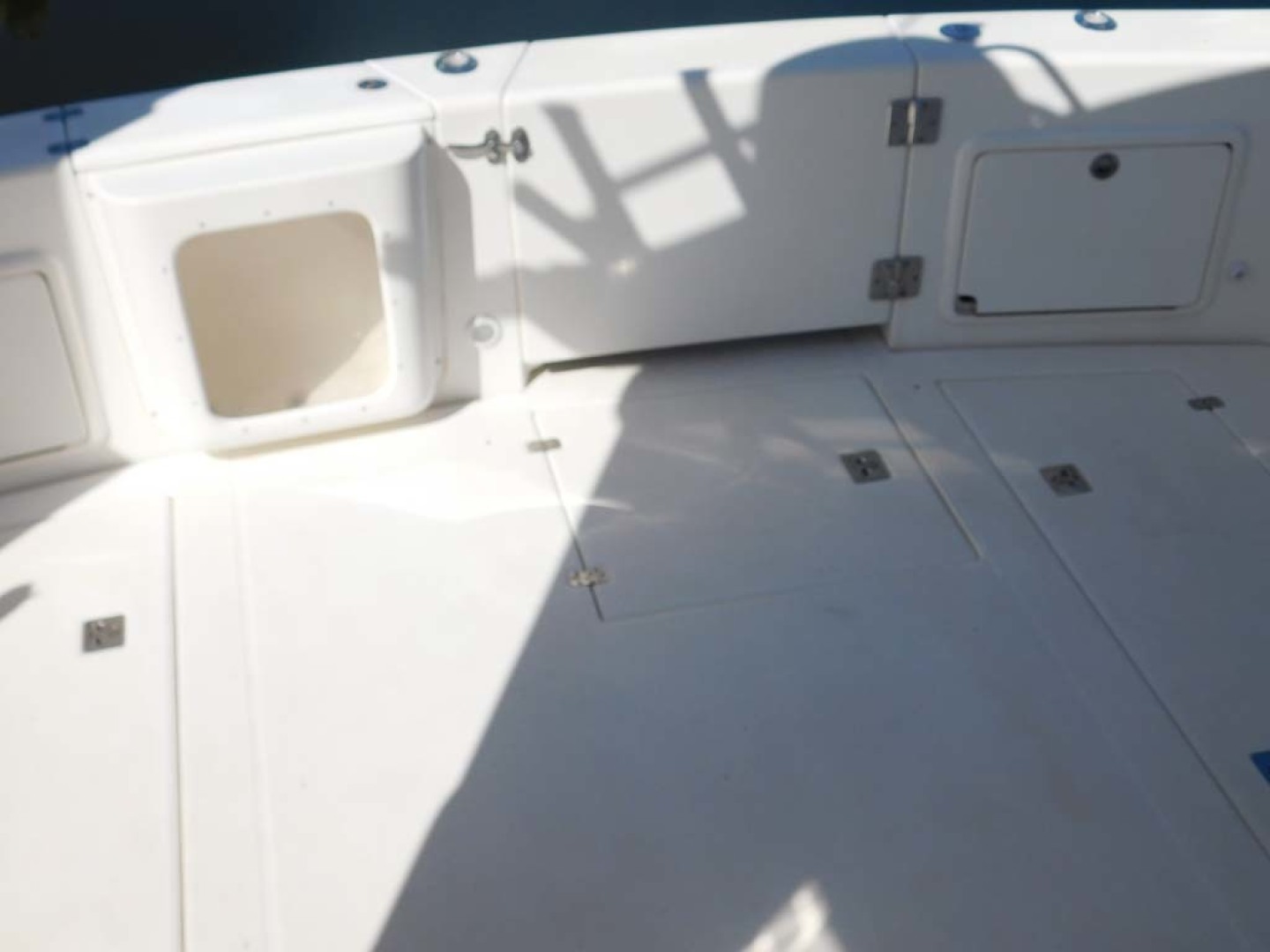 Riviera-Express 2003-Last 1 Cocoa Beach-Florida-United States-Cockpit Aft, Live Well and Transom Door Closed-1633078 | Thumbnail