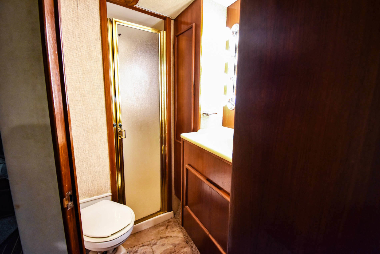 Post-46 Convertible 1987-High Maintenance Stuart-Florida-United States Master Stateroom Head Vanity-1639348 | Thumbnail