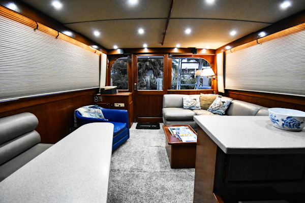 Post-46 Convertible 1987-High Maintenance Stuart-Florida-United States-Salon And Galley Looking Aft-1639340