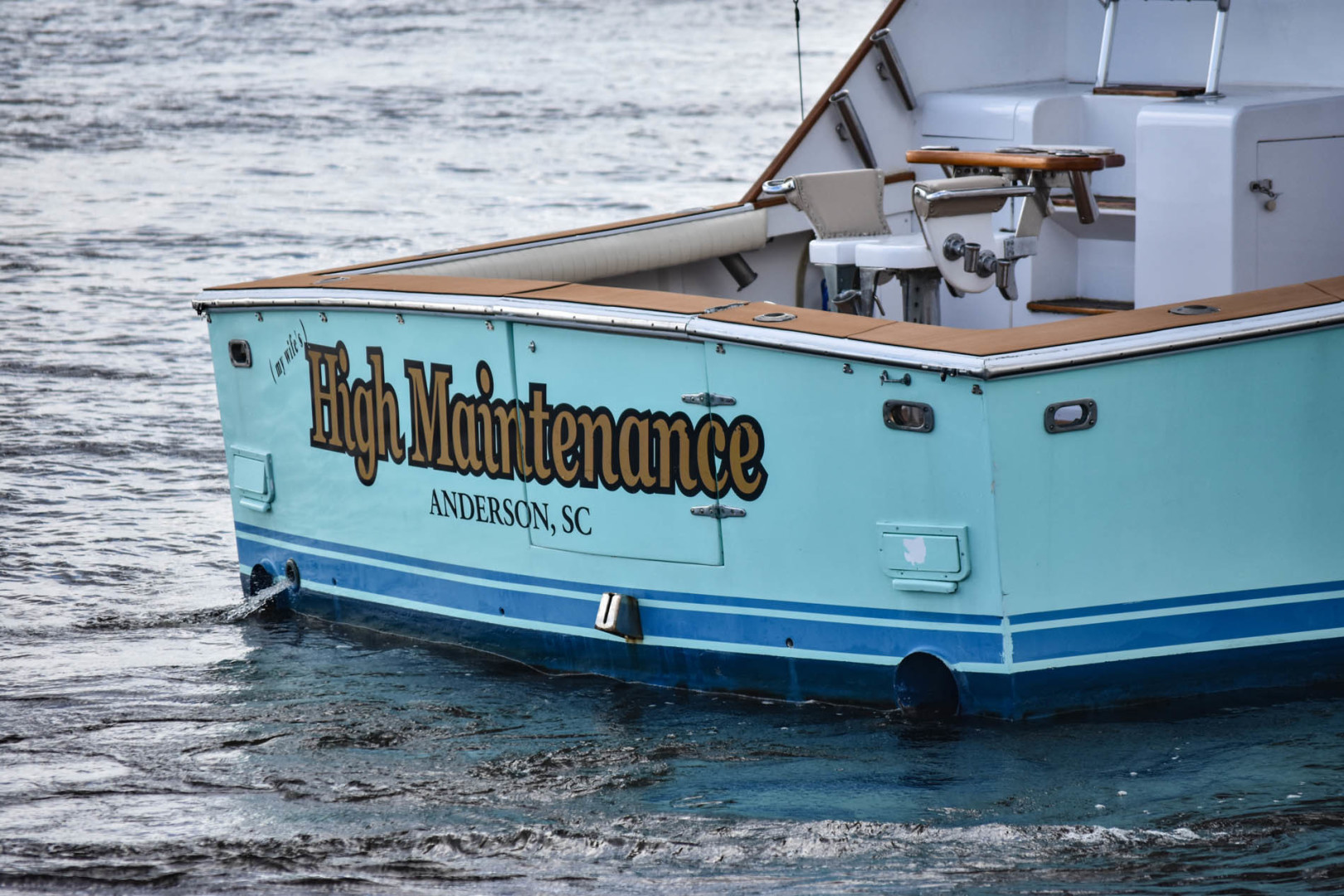 Post-46 Convertible 1987-High Maintenance Stuart-Florida-United States Transom-1639366 | Thumbnail