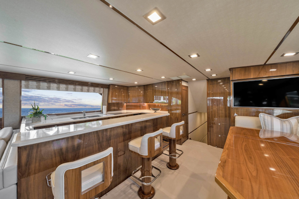 Viking-80 Convertible 2018-HUMDINGER Cape Cod-Massachusetts-United States-Galley to Port and Dinette to Starboard-1641472
