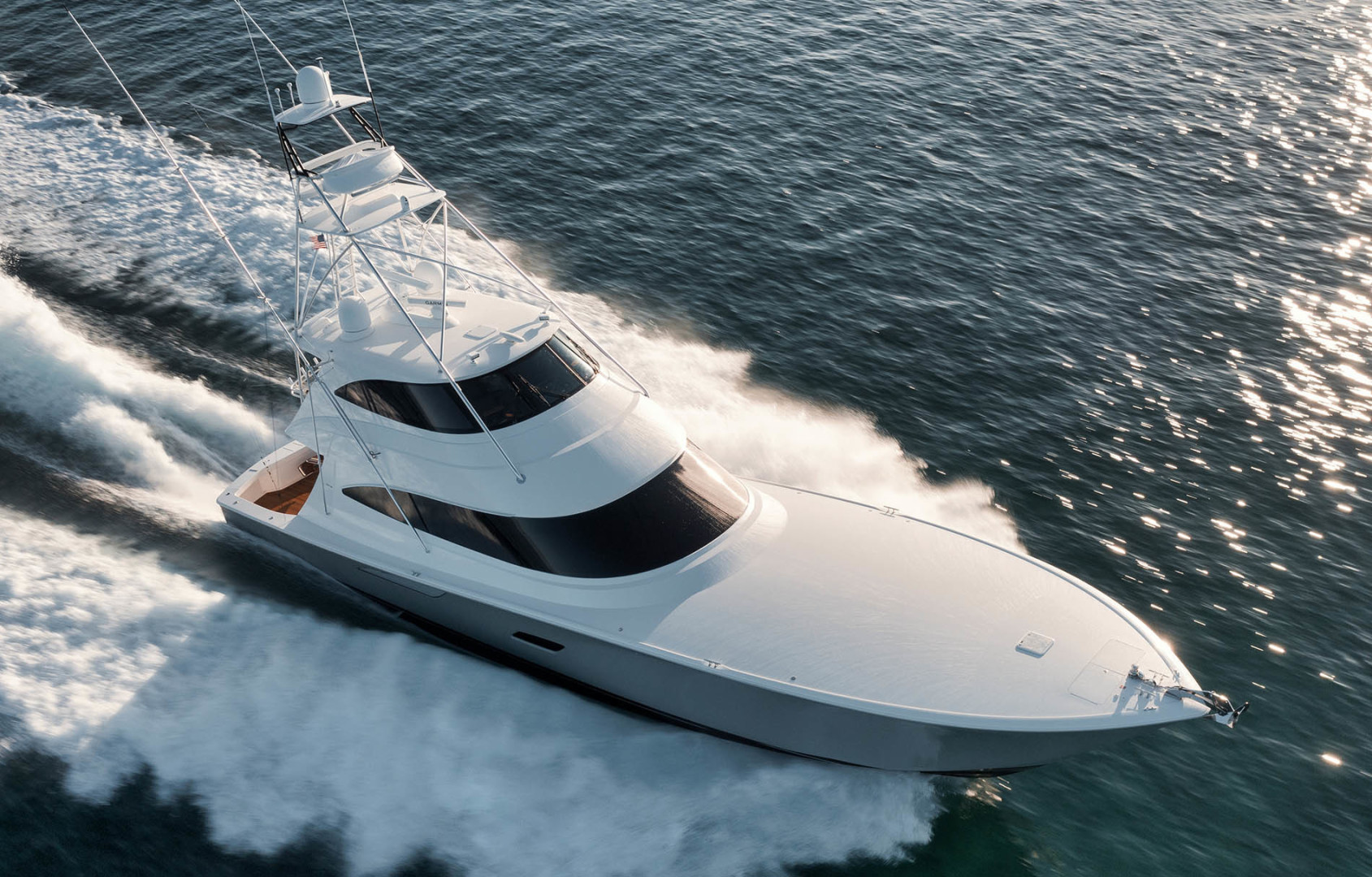 Viking-80 Convertible 2018-HUMDINGER Cape Cod-Massachusetts-United States-Aerial View of the Foredeck-1641497 | Thumbnail