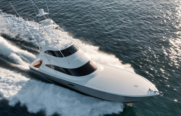 Viking-80 Convertible 2018-HUMDINGER Cape Cod-Massachusetts-United States-Aerial View of the Foredeck-1641497