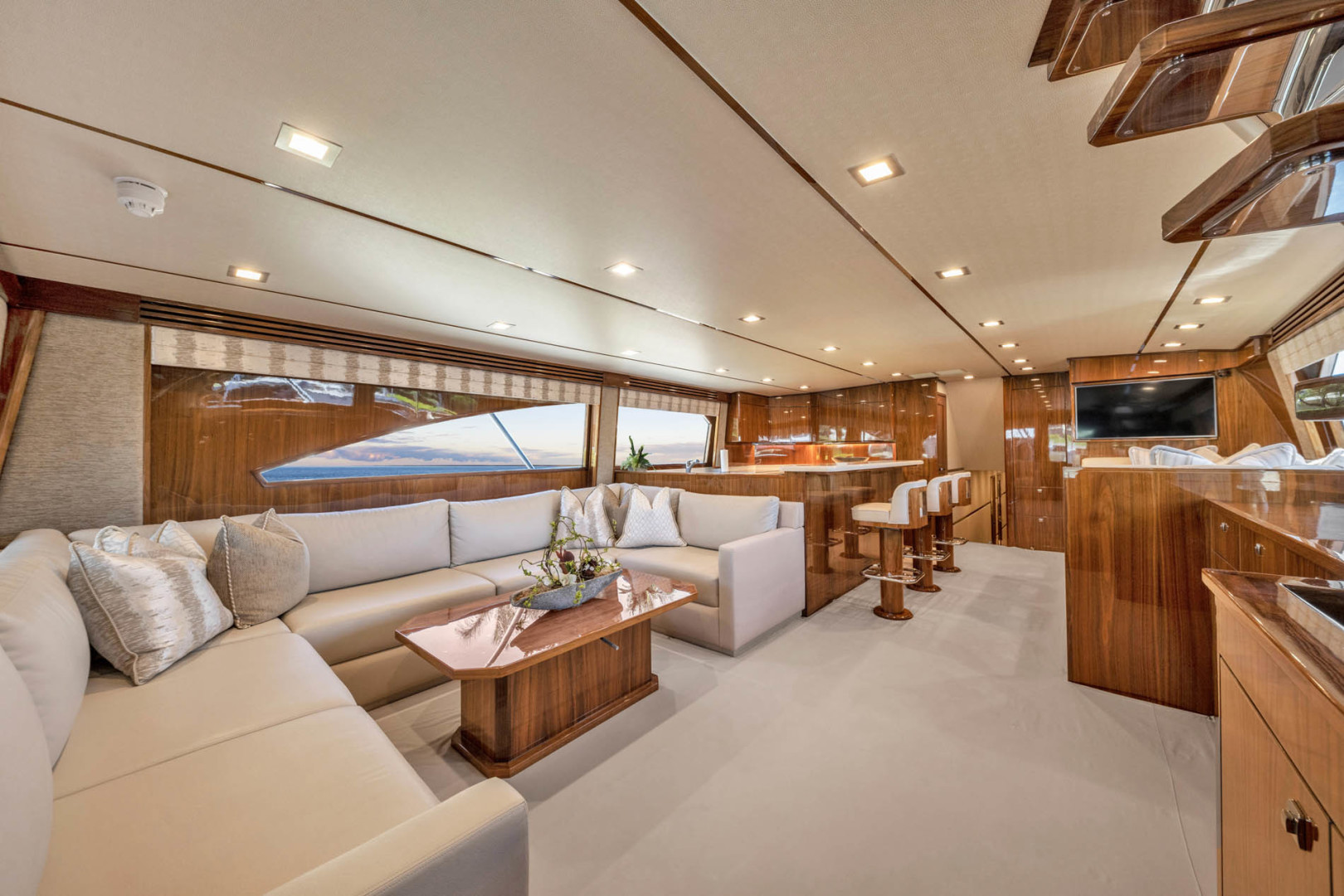 Viking-80 Convertible 2018-HUMDINGER Cape Cod-Massachusetts-United States-Main Salon looking Forward-1641469 | Thumbnail