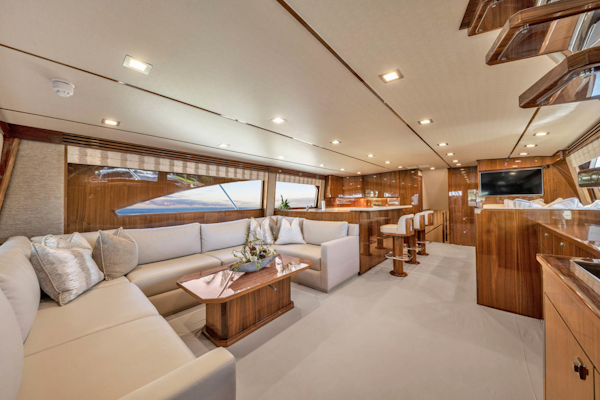 Viking-80 Convertible 2018-HUMDINGER Cape Cod-Massachusetts-United States-Main Salon looking Forward-1641469