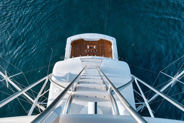 Viking-80 Convertible 2018-HUMDINGER Cape Cod-Massachusetts-United States-View of Cockpit from Tower Helm-1641508