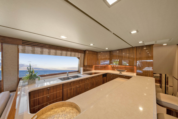 Viking-80 Convertible 2018-HUMDINGER Cape Cod-Massachusetts-United States-Galley with Custom Granite Countertop-1641473