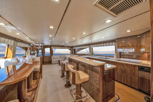 Viking-80 Convertible 2018-HUMDINGER Cape Cod-Massachusetts-United States-Dinette and Galley lookinhg aft-1641481