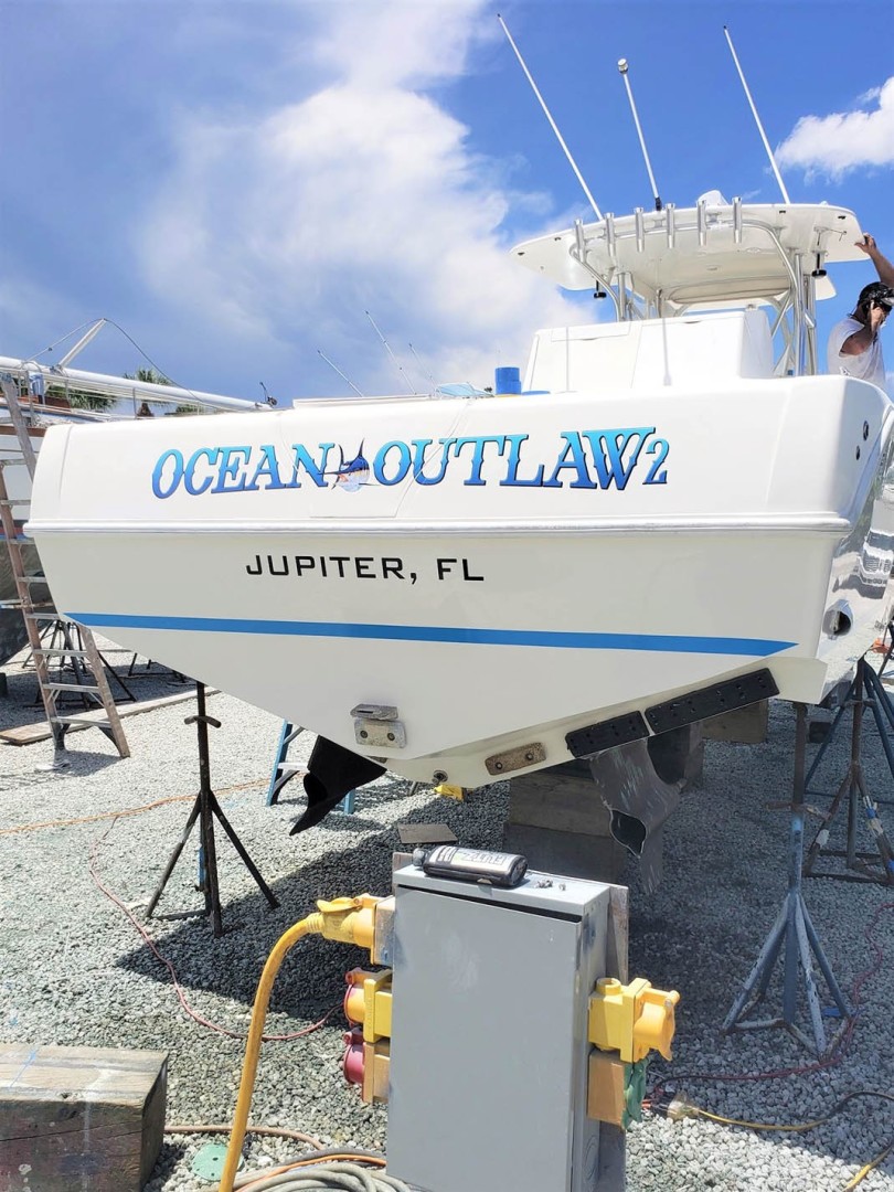 SeaVee-390IPS 2008-Ocean Outlaw 2 Jupiter-Florida-United States-Transom-1641952 | Thumbnail