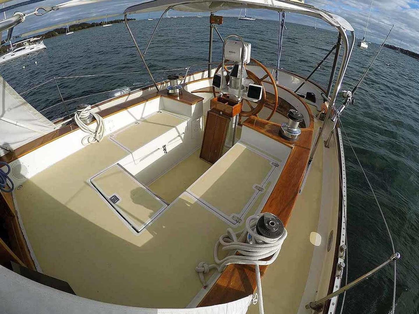 Cherubini-48 Staysail Schooner 1986-NARWHAL South Dartmouth-Massachusetts-United States-Cockpit to Stbd.-3402949 | Thumbnail